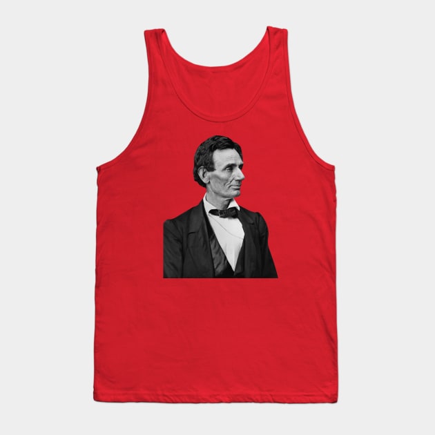 Abraham Lincoln Portrait Tank Top by warishellstore